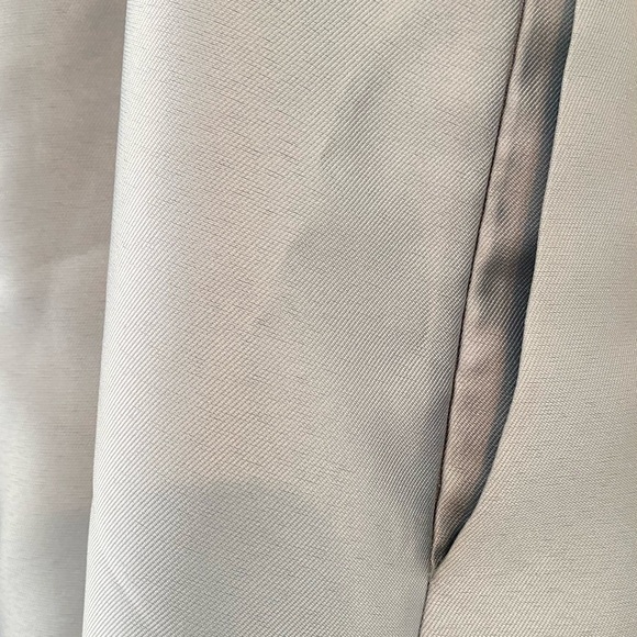 Adrianna Papell Sage 🍃Hi Lo Off Shoulder TEA LENGTH Gown w/ POCKETS - Picture 10 of 12